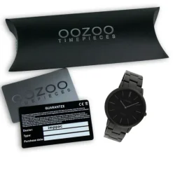 Oozoo Damen Armbanduhr Ultra Slim C20025 Analog Edelstahl schwarz UOC20025