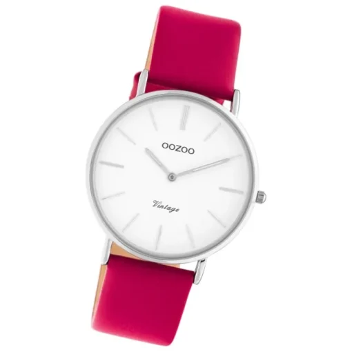 Oozoo Damen Armbanduhr Vintage C20213 Analog Leder rosa UOC20213