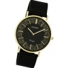 Oozoo Damen Armbanduhr Vintage Series Analog Metall Mesh schwarz UOC20188