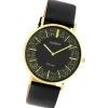 Oozoo Damen Armbanduhr Vintage Series Analog Leder schwarz UOC20185