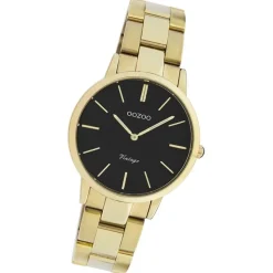 Oozoo Damen Armbanduhr Vintage Series Analog Metall gold UOC20047