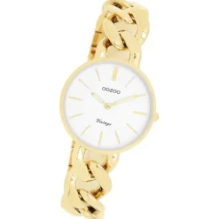 Oozoo Damen Armbanduhr Vintage Series Analog Metall gold UOC20357