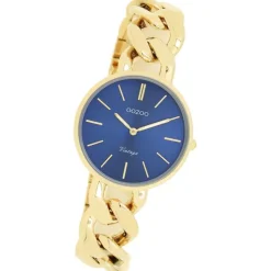 Oozoo Damen Armbanduhr Vintage Series Analog Metall gold UOC20359