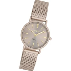 Oozoo Damen Armbanduhr Vintage Series Analog Metall braun UOC20339