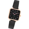 Oozoo Damen Armbanduhr Vintage Series Analog Metall Mesh schwarz UOC20265