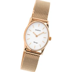 Oozoo Damen Armbanduhr Vintage Series C10969 Analog Metall Mesh rosé UOC10969