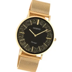 Oozoo Damen Armbanduhr Vintage C20138 Analog Edelstahl roségold UOC20138