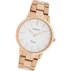 Oozoo Damen Armbanduhr Vintage Series Analog Metall rosegold UOC20036
