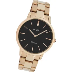 Oozoo Damen Armbanduhr Vintage Series Analog Metall rosegold UOC20037