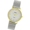 Oozoo Damen Armbanduhr Vintage Series Analog Metall silber UOC20122