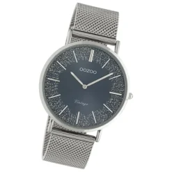 Oozoo Damen Armbanduhr Vintage C20134 Analog Edelstahl silber UOC20134
