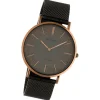 Oozoo Damen Armbanduhr Vintage C20139 Analog Edelstahl schwarz UOC20139