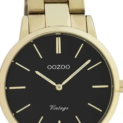 Oozoo Damen Armbanduhr Vintage Series Analog Metall gold UOC20047