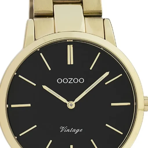 Oozoo Damen Armbanduhr Vintage Series Analog Metall gold UOC20047