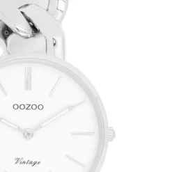 Oozoo Damen Armbanduhr Vintage Series Analog Metall silber UOC20355