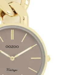 Oozoo Damen Armbanduhr Vintage Series Analog Metall gold UOC20358