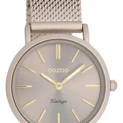Oozoo Damen Armbanduhr Vintage Series Analog Metall braun UOC20339