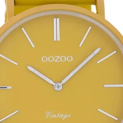 Oozoo Damen Armbanduhr Vintage Series Analog Metall gelb UOC9881A
