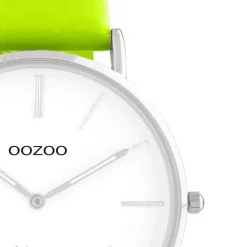 Oozoo Damen Armbanduhr Vintage Series C20300 Analog Leder gelbgrün UOC20300