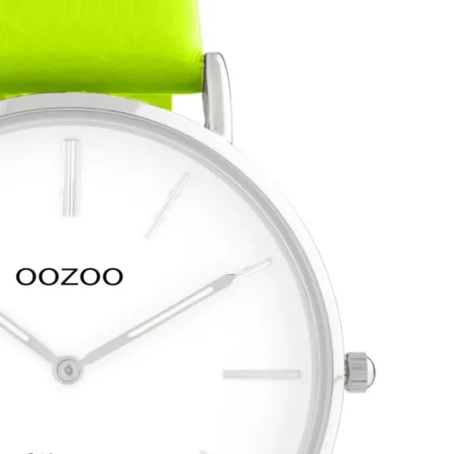 Oozoo Damen Armbanduhr Vintage Series C20300 Analog Leder gelbgrün UOC20300