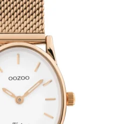 Oozoo Damen Armbanduhr Vintage Series C10969 Analog Metall Mesh rosé UOC10969