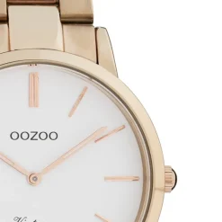 Oozoo Damen Armbanduhr Vintage Series Analog Metall rosegold UOC20036