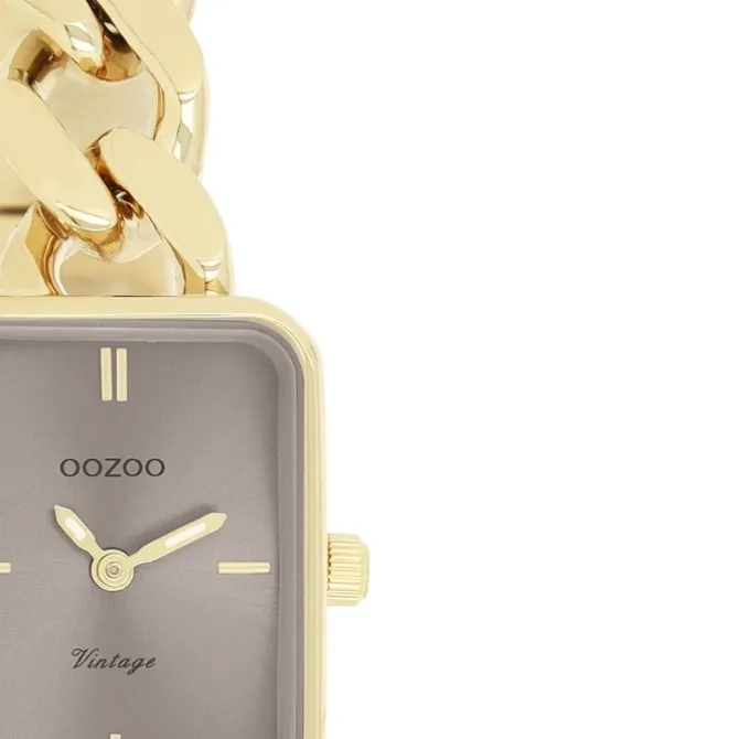 Oozoo Damen Armbanduhr Vintage Series Analog Metall gold UOC20363