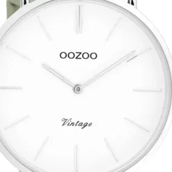 Oozoo Damen Armbanduhr Vintage C20146 Analog Leder grün UOC20146