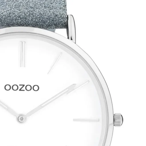 Oozoo Damen Armbanduhr Vintage C20147 Analog Leder grau UOC20147