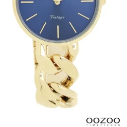Oozoo Damen Armbanduhr Vintage Series Analog Metall gold UOC20359