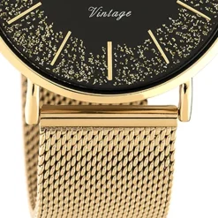 Oozoo Damen Armbanduhr Vintage C20138 Analog Edelstahl roségold UOC20138