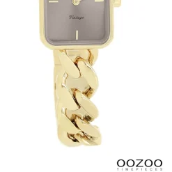 Oozoo Damen Armbanduhr Vintage Series Analog Metall gold UOC20363