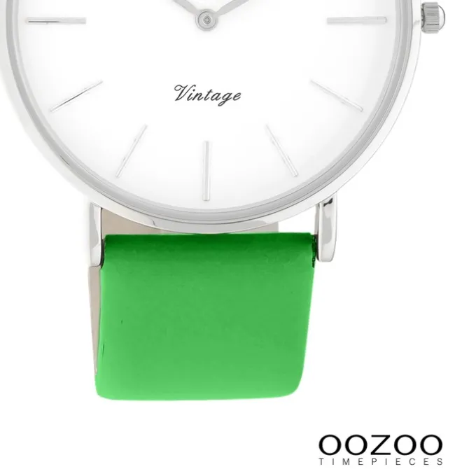 Oozoo Damen Armbanduhr Vintage Series C20303 Analog Leder grün UOC20303