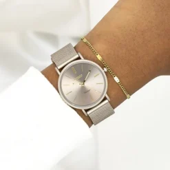 Oozoo Damen Armbanduhr Vintage Series Analog Metall braun UOC20338