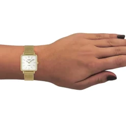 Oozoo Damen Armbanduhr Vintage Series Analog Metall gold UOC9843A