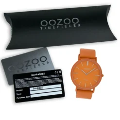 Oozoo Damen Armbanduhr Vintage Series Analog Metall orange UOC9880A