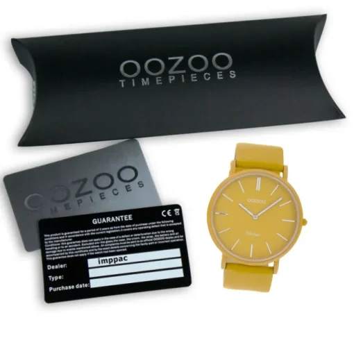 Oozoo Damen Armbanduhr Vintage Series Analog Metall gelb UOC9881A