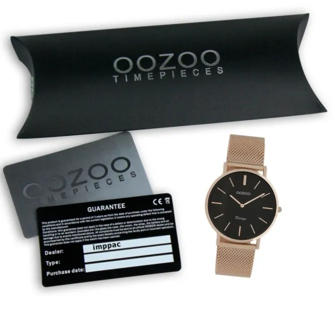 Oozoo Damen Armbanduhr Vintage Series C9926A Analog Edelstahl roségold UOC9926A