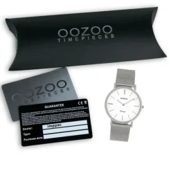 Oozoo Damen Armbanduhr Vintage Series C9902A Analog Edelstahl silber UOC9902A