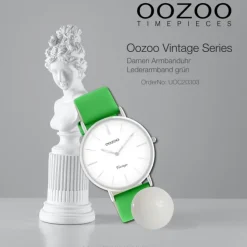 Oozoo Damen Armbanduhr Vintage Series C20303 Analog Leder grün UOC20303