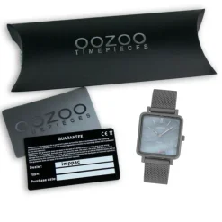 Oozoo Damen Armbanduhr Vintage Series Analog Metall grau UOC9849A