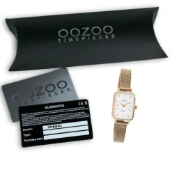 Oozoo Damen Armbanduhr Vintage Series C10977 Analog Metall Mesh rosé UOC10977