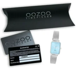 Oozoo Damen Armbanduhr Vintage Series Analog Metall silber UOC20351