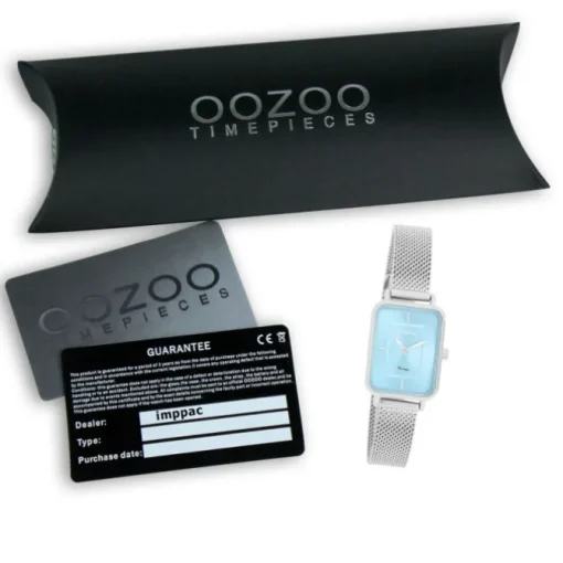 Oozoo Damen Armbanduhr Vintage Series Analog Metall silber UOC20351