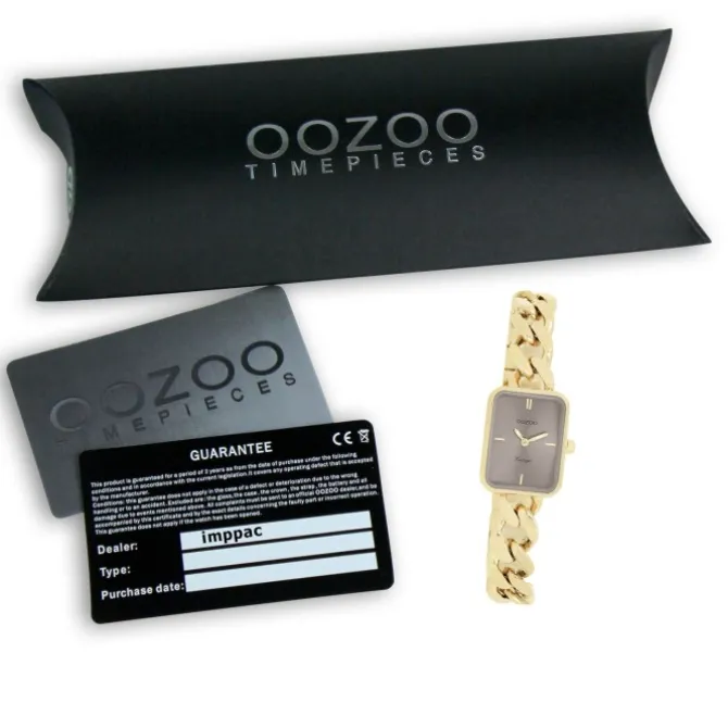 Oozoo Damen Armbanduhr Vintage Series Analog Metall gold UOC20363