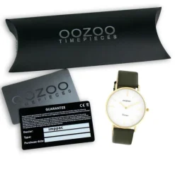 Oozoo Damen Armbanduhr Vintage C20226 Analog Leder olivgrün UOC20226