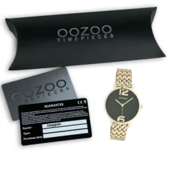 Oozoo Damen Armbanduhr Vintage Analog Metall gold UOC10878