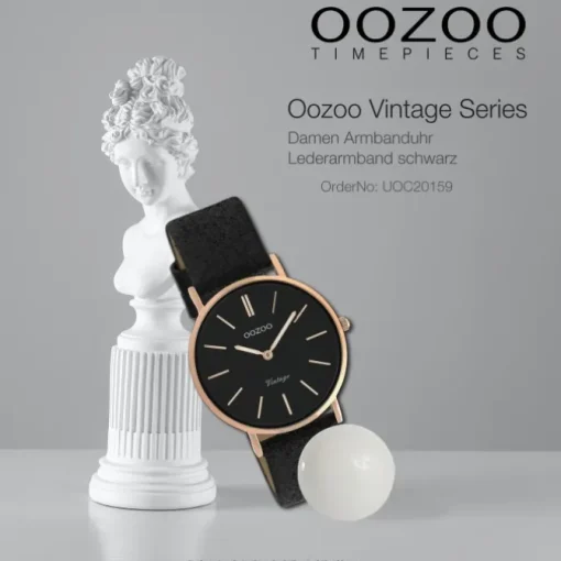 Oozoo Damen Armbanduhr Vintage C20159 Analog Leder braun UOC20159