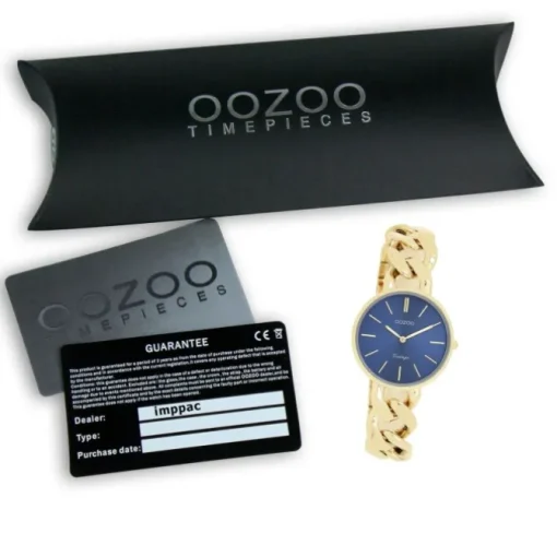 Oozoo Damen Armbanduhr Vintage Series Analog Metall gold UOC20359