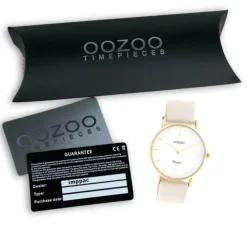Oozoo Damen Armbanduhr Vintage Series Analog Leder beige UOC20253